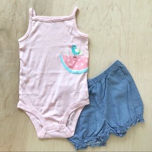 NWOT Onesie Shorts Combo